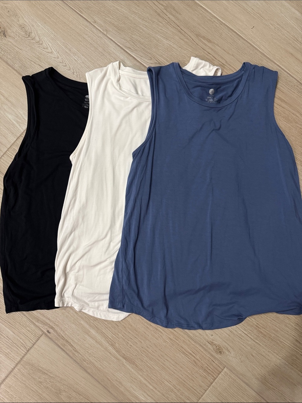 Kindred Bravely Bamboo Nursing & Maternity Tank Bundle - Black, White, & Blue